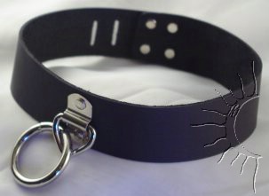 Thick Locking Collar with one Loop and Ring Thick Locking Collar with one Loop and Ring